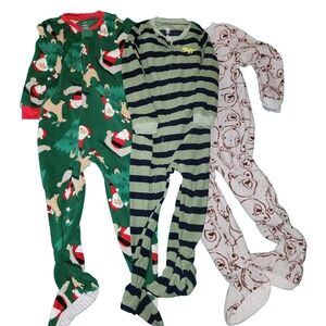5T Fleece footie PJs